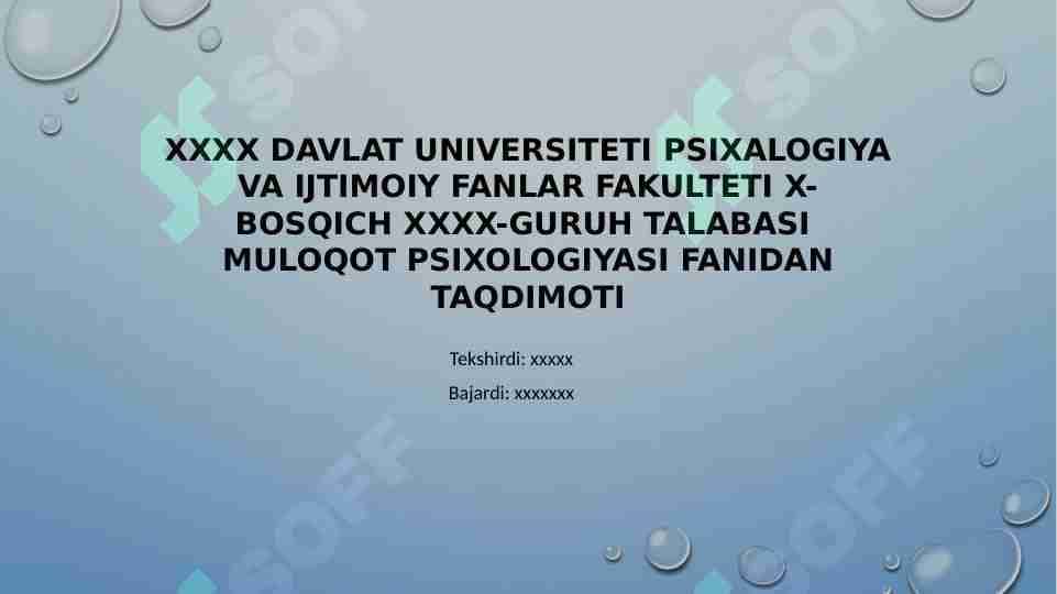 MULOQOT JARAYONIDA TANA HATTI-HARAKATLARINING TAHLILI
