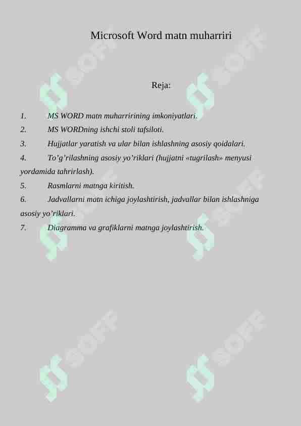Microsoft Word matn muharriri