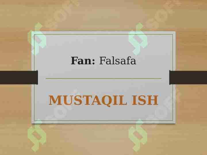 Mirzo Bedilning ijtimoiy falsafiy qarashlari
