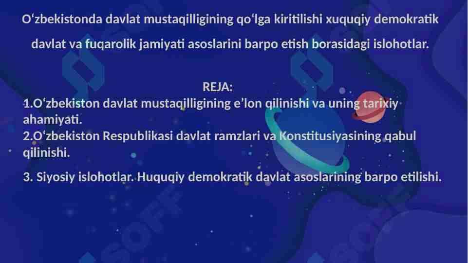 Mustaqillik deklaratsiyasining qabul qilinishi