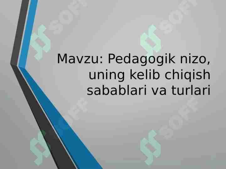 Pedagog nizo