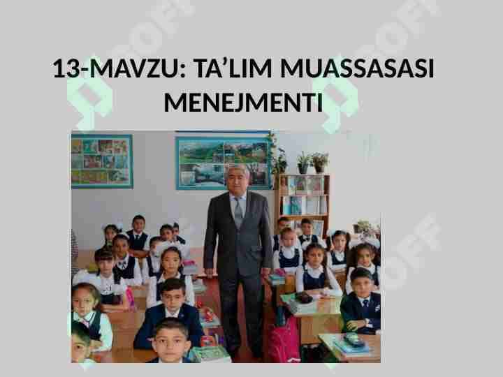 TA’LIM MUASSASASI MENEJMENTImenej