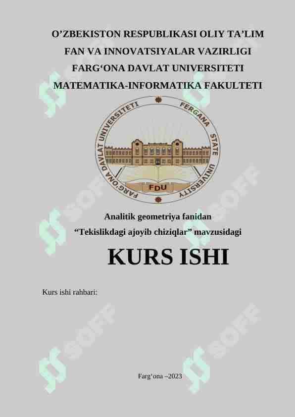 Tekislikdagi ajoyib chiziqlar