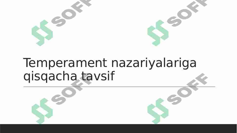 Temperament nazariyalari