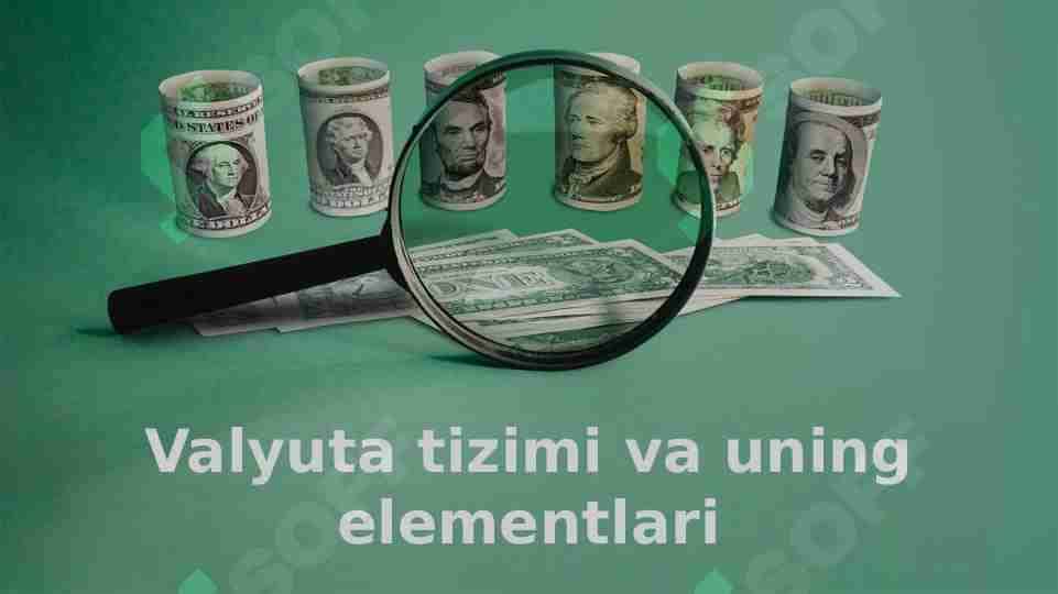 Valyuta tizimi va uning elementlari