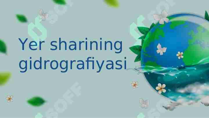 Yer sharining gidrografiyasi