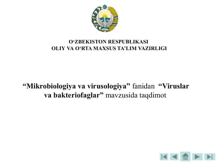 Viruslar va Bakteriofaglar mavzusi darslik