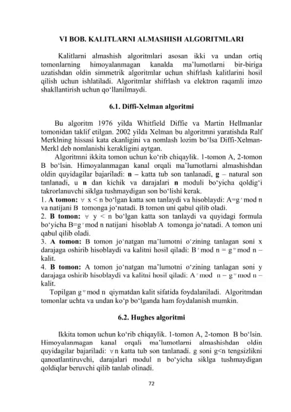 Diffi-Xelman algoritmi