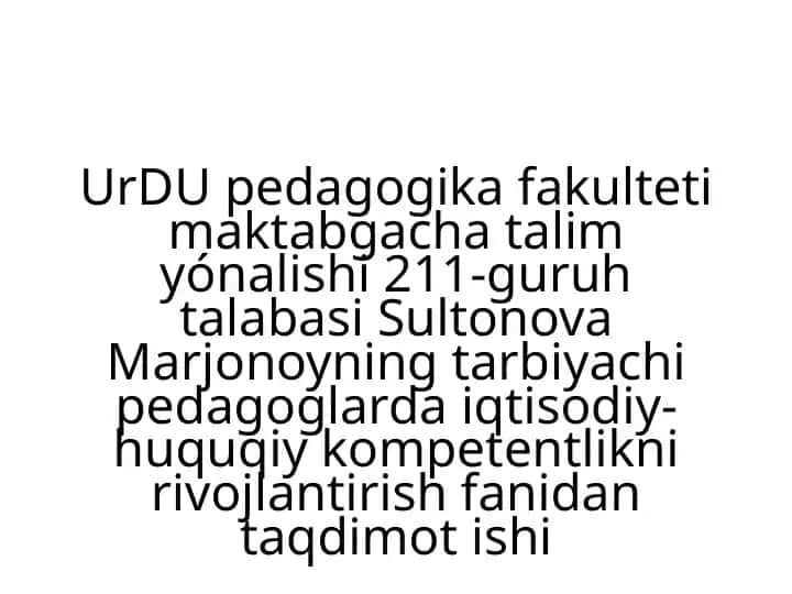 Ta'lim jarayoni