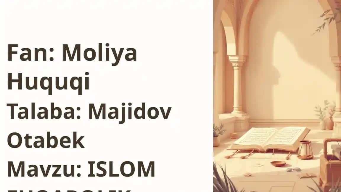 Islom Fuqarolik Huquqi
