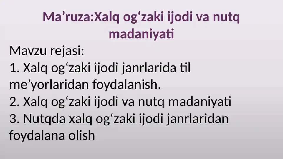 Xalqog‘zakiijodivanutqmādāniyati