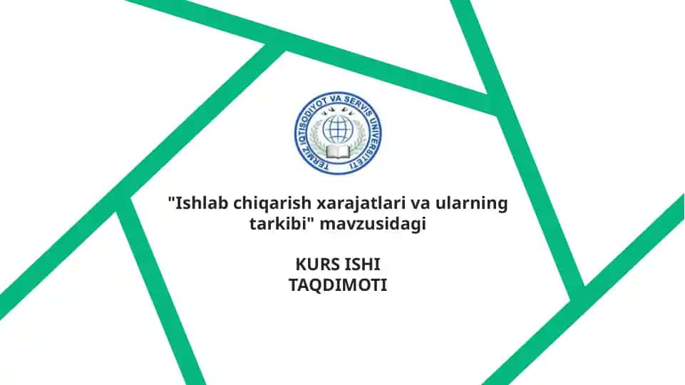 Ishlab chiqarish xarajatlari va ularning tarkibi