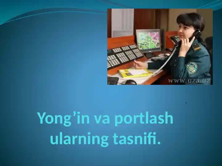 Yong’in va portlash ularning tasnifi