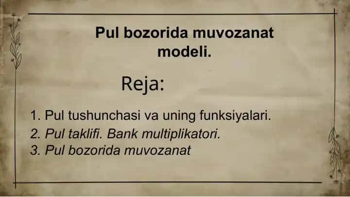Pulbozoridamuvozanat modeli