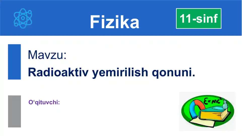 Radioaktiv yemirilish qonuni