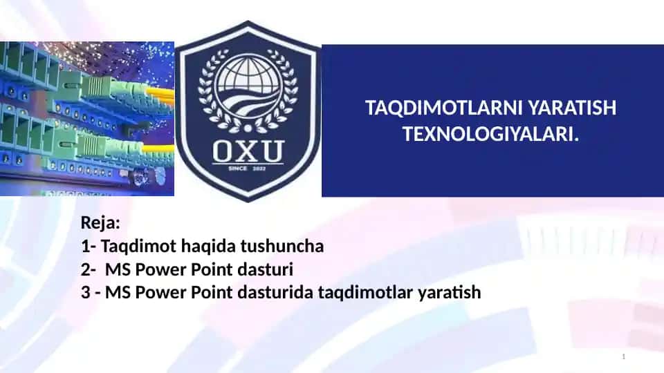 TaqdimoTlayaratish texnologiyalari