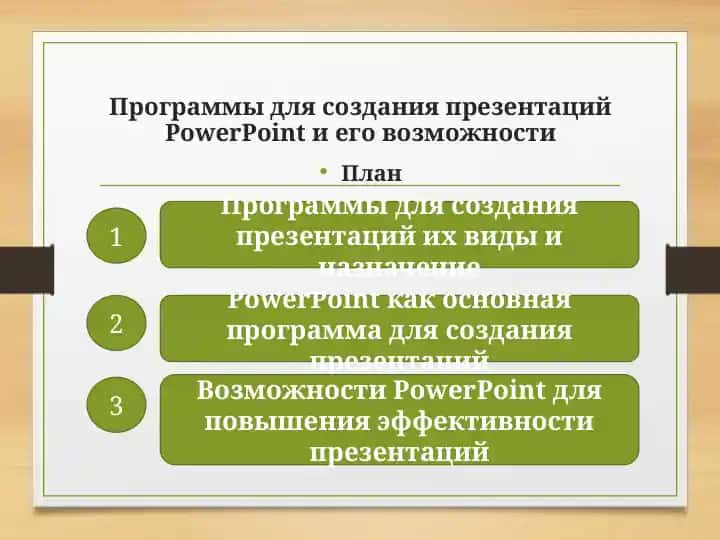 Программы для создания презентаций PowerPoint и его возможности