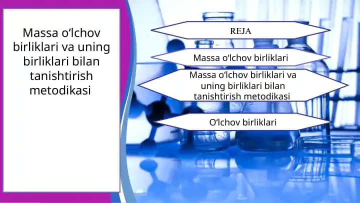 Massa o‘lchov birliklari va uning birliklari bilan tanishtirish metоdikasi