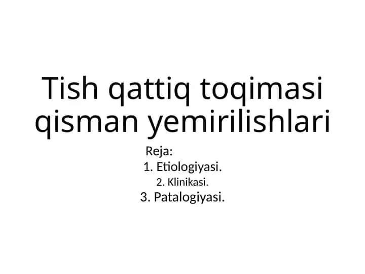 Tishqattiq toqimasi yemirilishlari