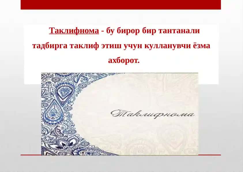 Taklifnoma