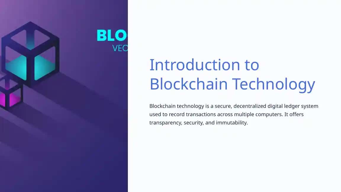 Introduction to Blockchain Technology