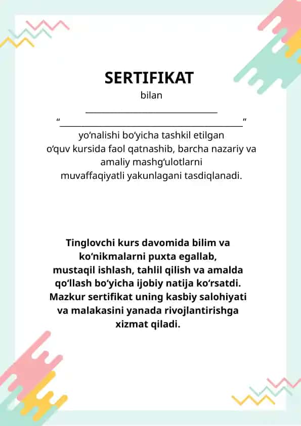 SERTIFIKAT