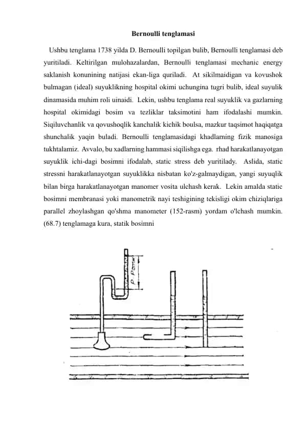 Bernoulli tenglamasi