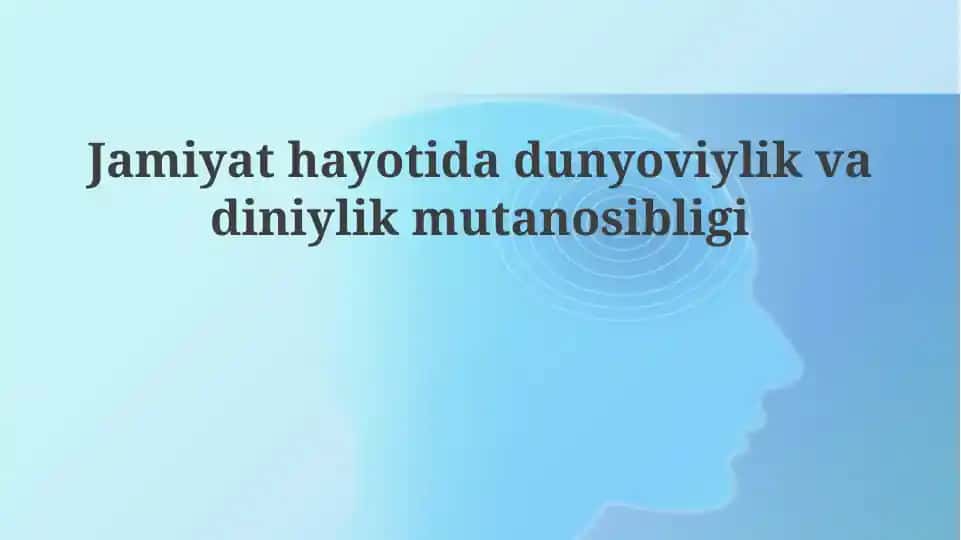 Sekulyarizm va dindorlik