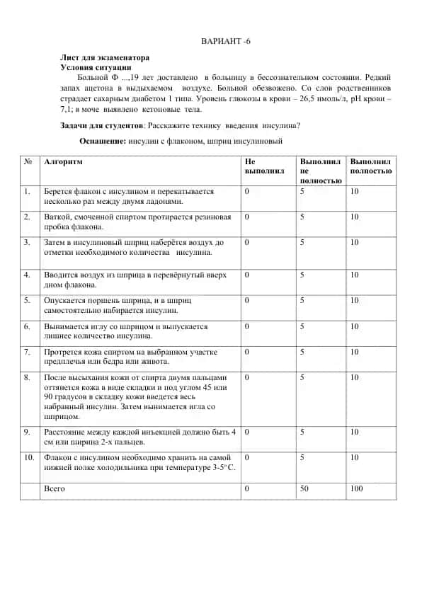 Insulin yuborish texnikasi
