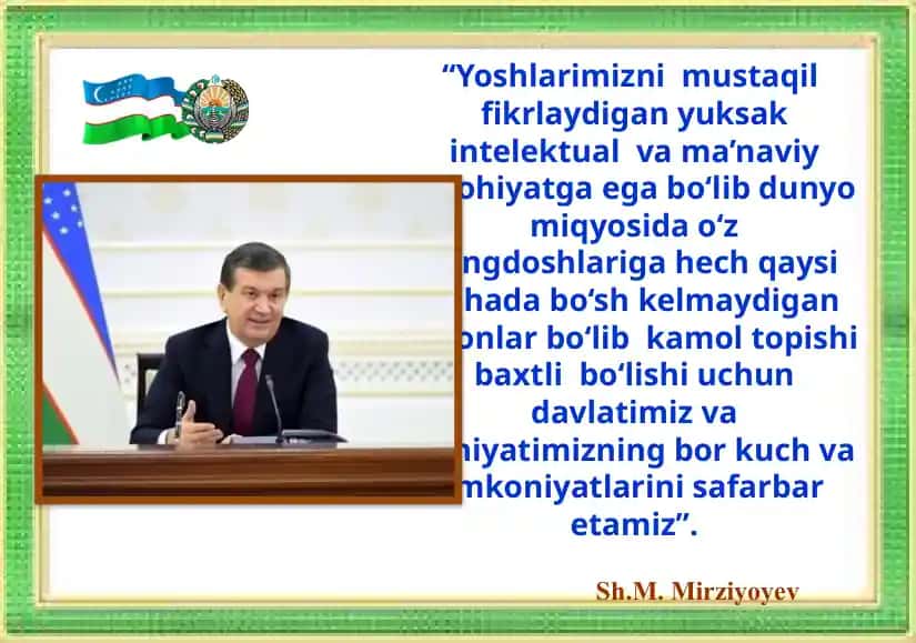 DARSNING OLTIN QOIDALARI