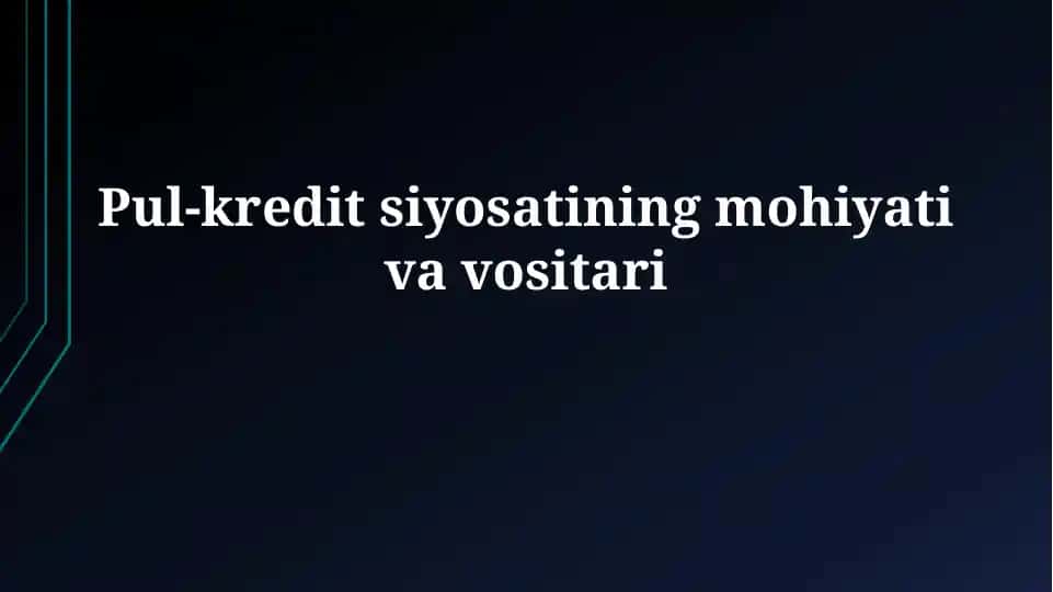 Pul-kredit siyosati