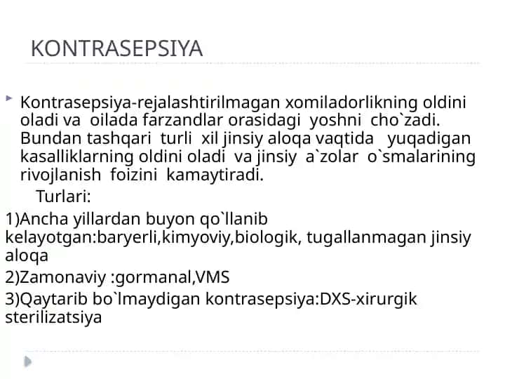 Kontrasepsiya