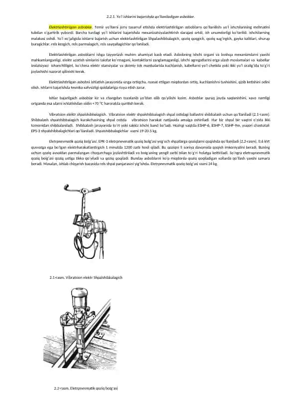 Elektrlashtirilgan asboblar