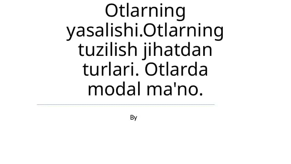 Modal fe'llar