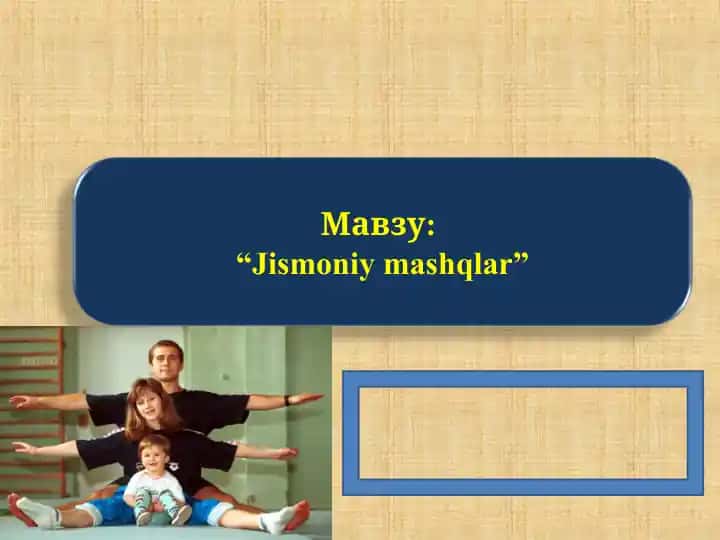 Jismoniy mashqlar
