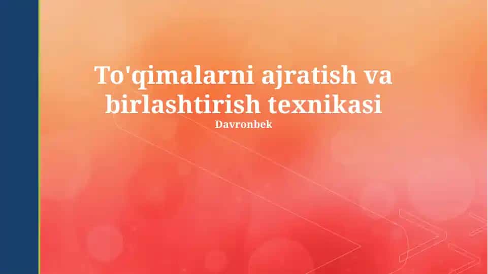 To'qimalarni ajratish va birlashtirish texnikasi