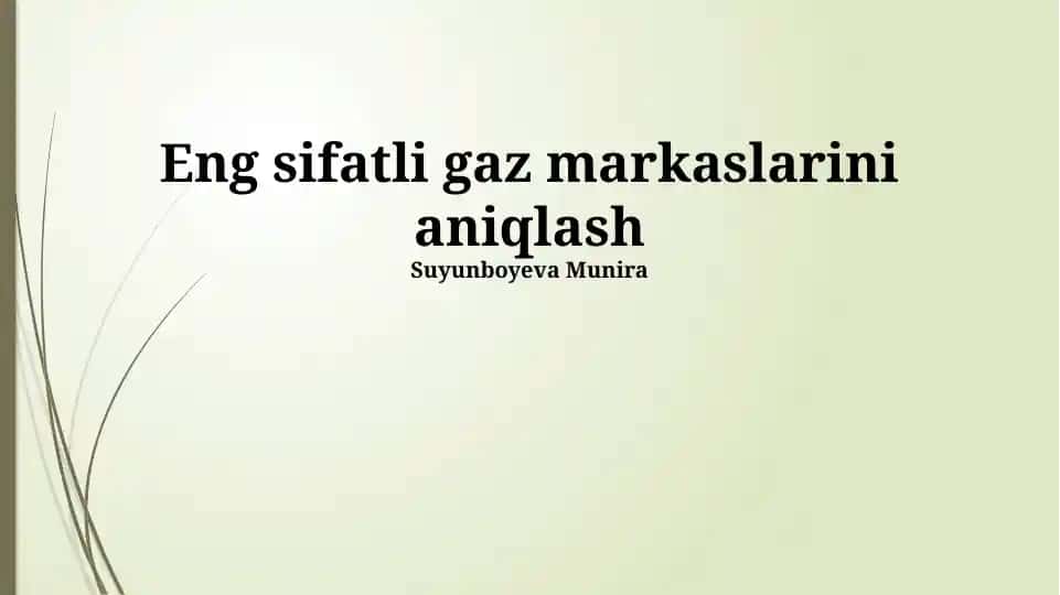 Eng Sifatli Gaz Brendlari