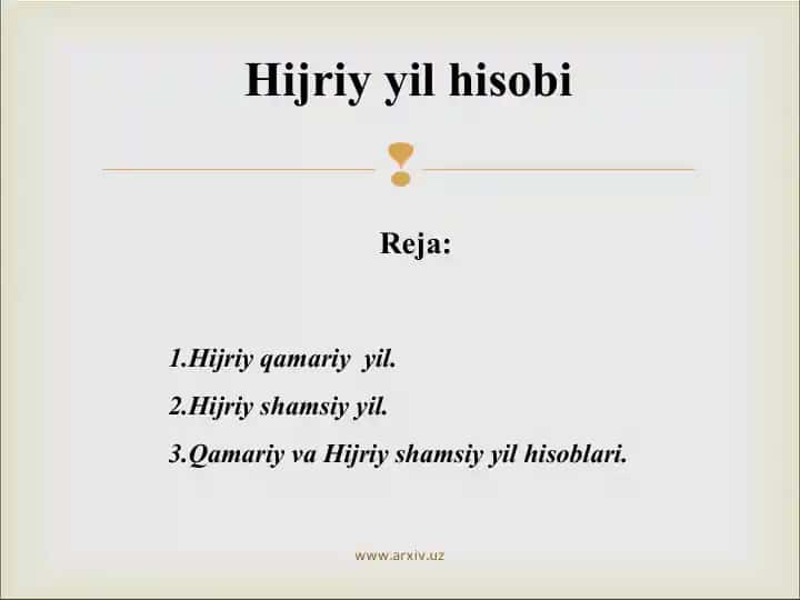 Hijriy yil hisobi