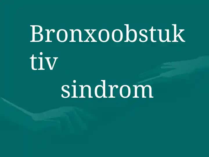 Bronxo-obstruktiv sindrom