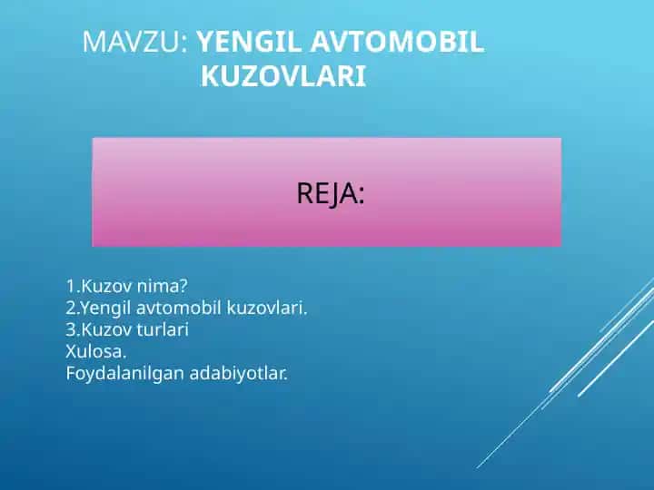 Yengil Avtomobil Kuzovlari
