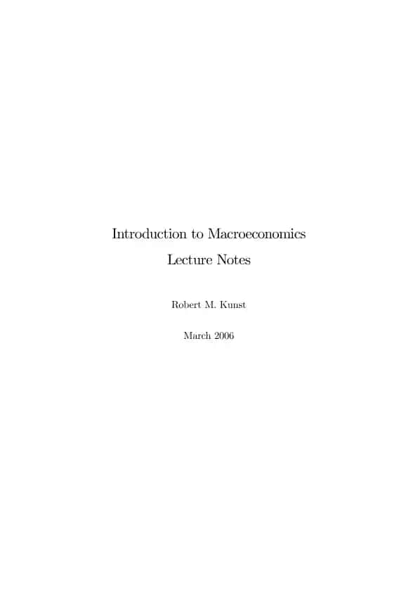 Introduction to Macroeconomics