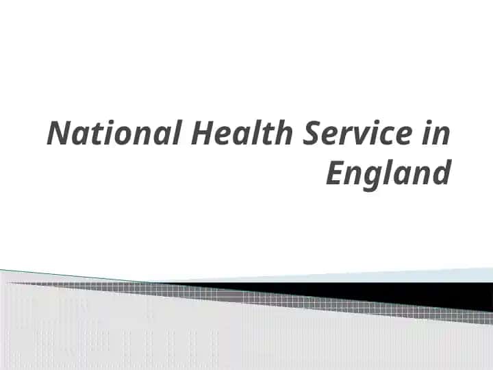 National Health Service in England
