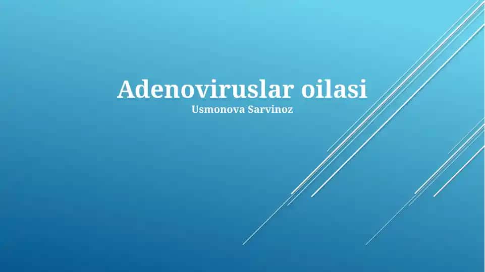 Adenoviruslar oilasi