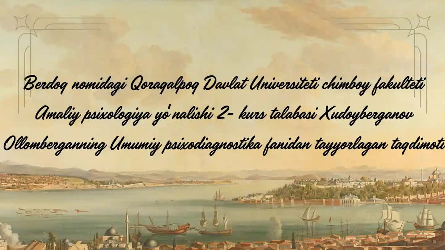 Pedagogik-psixologik diagnostika taqdimoti