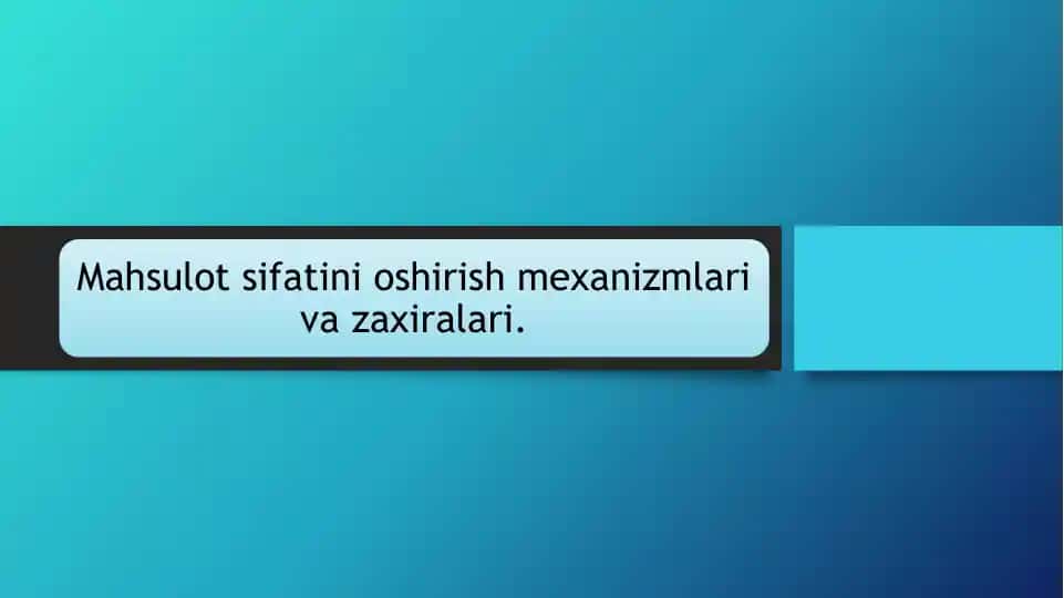 Mahsulotsifatinibaholashmezonlari