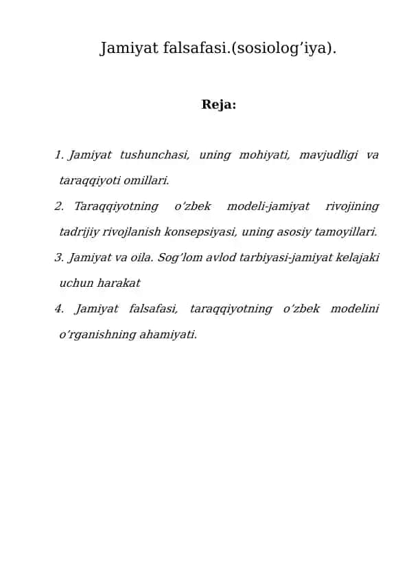 Jamiyat falsafasi