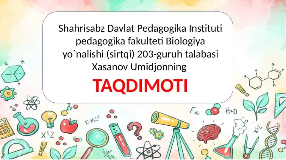Excelda formula va funksiyalari bilan ishlash