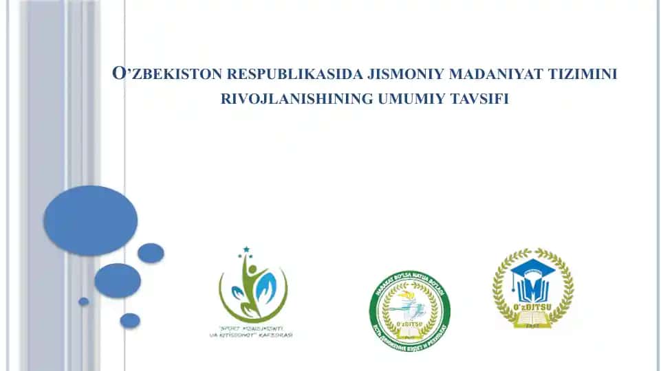 Jismoniy tarbiya tizimi haqida tushuncha