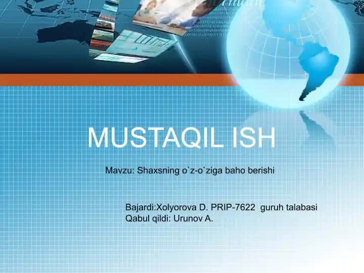 MUSTAQIL ISH
