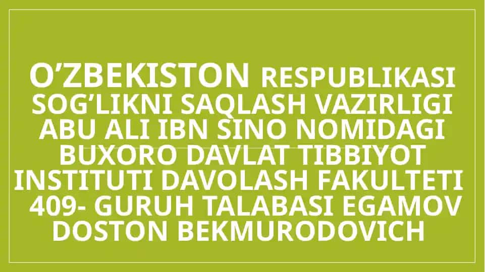 GENETIK TIPDAGI DIABET